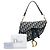 Borsa Saddle Dior in tela Oblique blu - vista 6