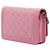 Chanel Boy Wallet On Chain aus rosa gestepptem Lammleder Pink - Ansicht 2