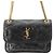 Saint Laurent Mini Niki in pelle di vitello grana grossa nera Nero