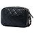 Bolsa Camera Chanel Small em pele de cordeiro acolchoada preta com fivela Preto - vista 2