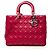 Dior Pink Large Lambskin Cannage Lady Dior Rosa
