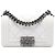 Chanel White Small Calfskin Double Stitch Boy Flap Bianco