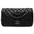Chanel Black CC Lambskin Chic Knot Flap Schwarz