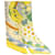 Carré Twilly en soie Hermès Yellow Les Murmures de la Foret Jaune - vue 5
