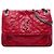 Saint Laurent Niki in pelle di vitello grana grossa rossa Medium Rosso