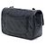 Chanel Mini Rectangular Classic de piel de cordero negra con dijes de corazón de San Valentín, Single Flap Negro - vista 2