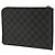 Louis Vuitton Black Damier Graphite Pochette Jour PM Nero - vista 2