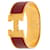 Bracelet Hermès Clic Clac H GM en émail rouge large  - vue 5