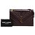 Borsa a Busta Saint Laurent Red Large Chevron Grain de Poudre Monogram Rosso Bordò - vista 7