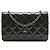 Chanel Gray CC Quilted Patent Wallet On Chain Braun Anthrazitgrau