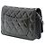 Chanel Gray CC Quilted Patent Wallet On Chain Braun Anthrazitgrau - Ansicht 2