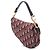 Mini borsa Saddle Dior in tela Oblique rossa Rosso Bordò - vista 2