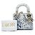 Dior Mini Lady Dior Jardin D Hiver in vitello perlinato bianco - vista 7
