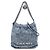 Borsa Chanel Blue Mini Denim Studded 22