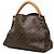 Louis Vuitton Brown Monogram Artsy MM Marrone - vista 2