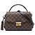 Louis Vuitton Brown Damier Ebene Croisette Marrone