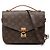 Louis Vuitton Brown Monogram Pochette Metis Marrone