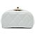 Chanel Mini Vanity Case CC Matelassé in Pelle d'Agnello Bianca con Manico Bianco - vista 3