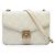 Chanel White Quilted Lambskin Crystal Geometric CC Frame Flap Bianco Crudo