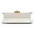 Chanel White Quilted Lambskin Crystal Geometric CC Frame Flap Bianco Crudo - vista 3