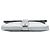 Chanel Silver Quilted Lambskin Grip Clutch Silber - Ansicht 3