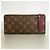 Louis Vuitton Monogram Portefeuille Adele Long Wallet Braun Fuschia - Ansicht 7