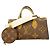 Borsa Louis Vuitton Monogram Giant Reverse OnTheGo EW Marrone