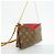 Louis Vuitton Monogram Pallas Clutch Handbag M41638 Brown Fuschia - view 2