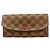 Louis Vuitton Damier Portefeuille Emilie Long Wallet Rosso