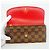 Louis Vuitton Damier Portefeuille Emilie Long Wallet Rosso - vista 7
