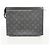Louis Vuitton Monogram Eclipse Pochette Voyage MM Clutch Bag Nero - vista 8