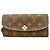Louis Vuitton Monogram Portefeuille Emilie Long Wallet Marrone Rosa
