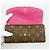 Louis Vuitton Monogram Portefeuille Emilie Long Wallet Marrone Rosa - vista 6