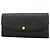 Louis Vuitton Monogram Empreinte Portefeuille Emilie Long Wallet Nero