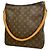 Bolso de hombro Louis Vuitton Monogram Looping GM Castaño