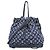 Borsa Tote Louis Vuitton Monogram Denim Noeful MM Blu