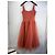 Autre Marque Vestido midi de tul naranja Lace & Beads - vista 3