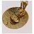 Chanel Vintage Round CC Clip-On Metal D'oro - vista 7