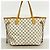 Borsa Tote Louis Vuitton Damier Azur Neverfull MM Bianco - vista 11