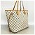 Borsa Tote Louis Vuitton Damier Azur Neverfull MM Bianco - vista 2