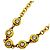 Collana Chanel placcata oro con strass D'oro