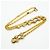 Collana Chanel placcata oro con strass D'oro - vista 3