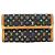 Cartera larga Louis Vuitton Noir Tri-Fold Negro