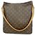 Bolso de hombro Louis Vuitton Monogram Looping GM Castaño