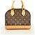 Borsa Louis Vuitton Alma BB Monogram Marrone - vista 11