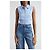 Chaleco abotonado con cuello de algodón Baby Blue Staud Azul claro - vista 5