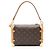 Borsa a tracolla Side Trunk MM in tela Monogram Louis Vuitton Marrone - vista 3