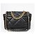 Chanel Borsa a Spalla Maxi Nera in Agnello Nero - vista 3