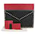 Pochette Rockstud Valentino Garavani Noir Cuir  - vue 1