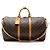 Louis Vuitton Vintage Monogram Canvas Keepall Bandouliere 50 Duffle Marrone